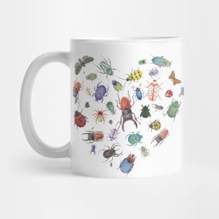 beautiful Beetle Heart, Entomology student, Insect lover Bug Mug